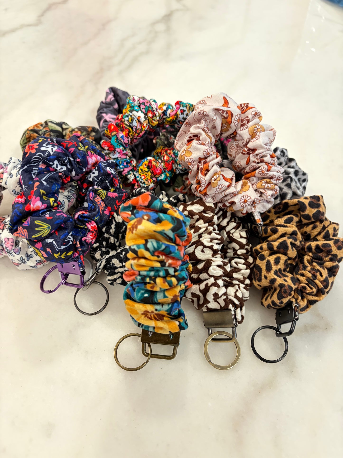 Scrunchie Keychains