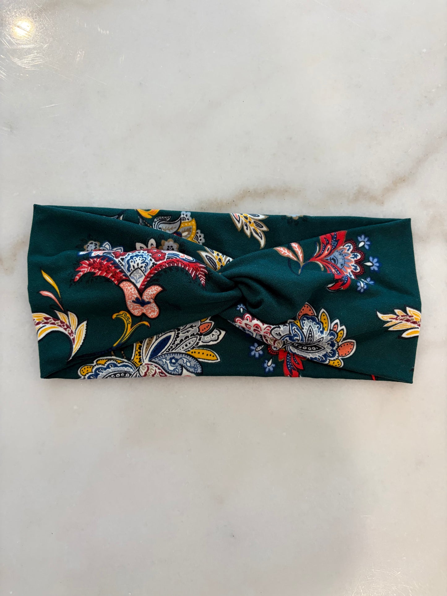 Emerald Romance Knotted Headband