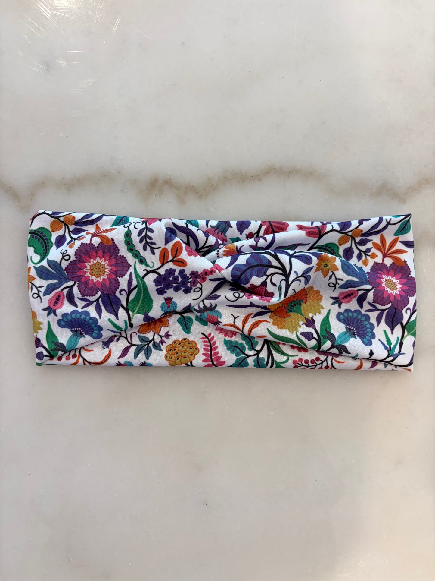 Rainbow Garden Knotted Headband