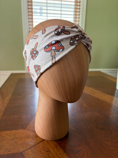 Mushroom Harvest Knotted Headband