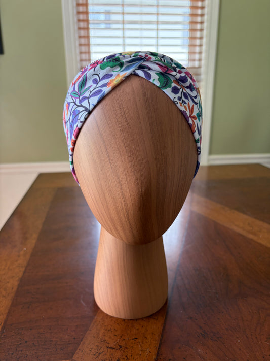 Rainbow Garden Knotted Headband