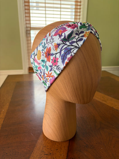 Rainbow Garden Knotted Headband