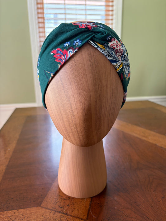 Emerald Romance Knotted Headband