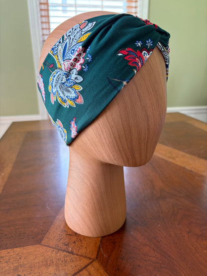 Emerald Romance Knotted Headband
