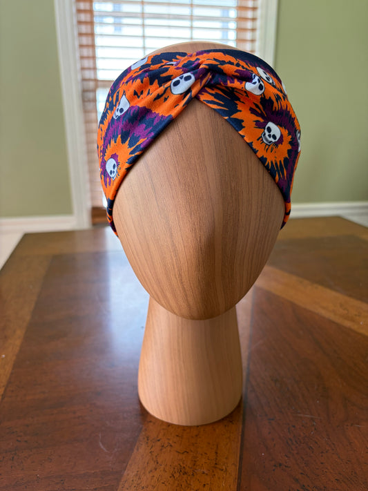 Electric Skull Knotted Headband