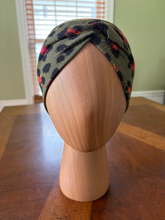 Wild Green Knotted Headband