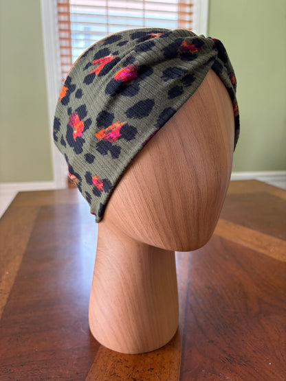 Wild Green Knotted Headband